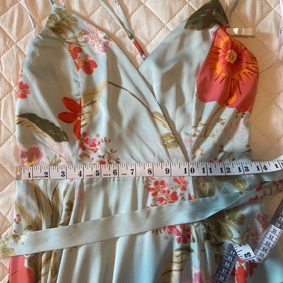 Lulus Still the One Sage Green Floral Print Satin Maxi Dress - Picture 6 of 6